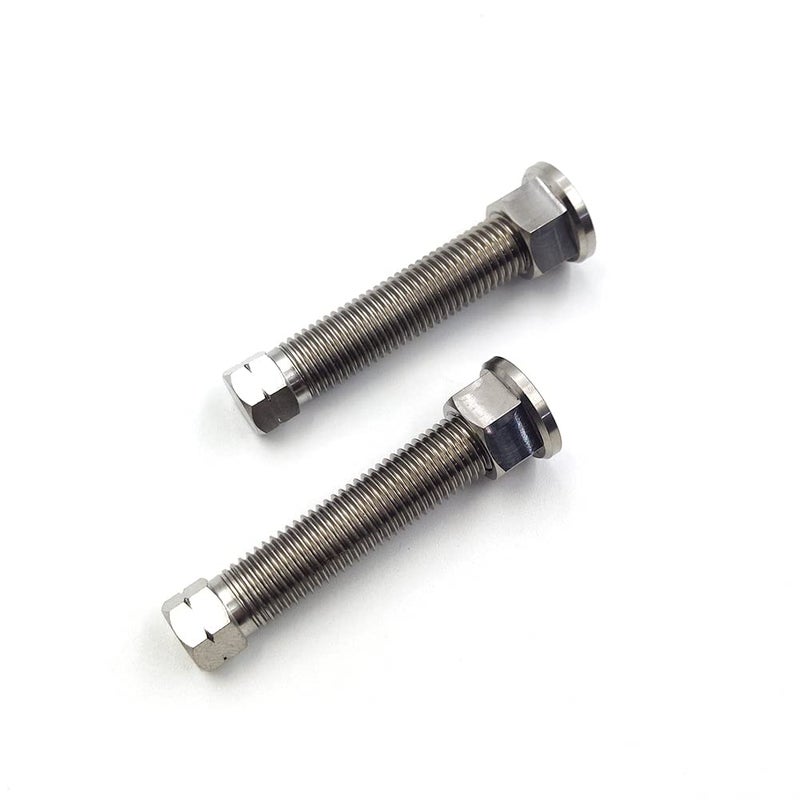 PROOTOM Motorcycle Titanium Alloy Chain Adjuster Bolt 1 Pair M8*1.25 Motocross for CRF WRF YZF KXF RMZ Dirt Bike (M8 Natual) - Image 4